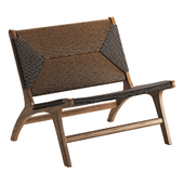 GRANT TEAK LOUNGE CHAIR IN BLACK