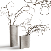 Nudes vase from Corner design with branches