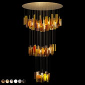 Chandelier with multi-colored glass IT ColorCloud-2