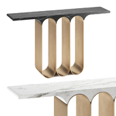 STEEL 3 Console Table By Here Langlais
