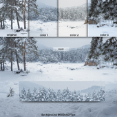 Altai Manzherok winter background for windows 6k
