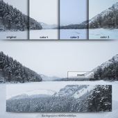 Altai mountains Manzherok winter background for windows 6k