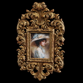 Painting in a carved frame 3