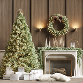 Christmas tree with fireplace 4