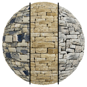 FB835 Building Stone Stone Wall Tile | 3mat | 4k | PBR