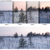 Winter sunset background for windows 6k