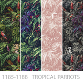 Wallpapers/Tropical parrots/Designer wallpaper/Panels/Photo wallpaper/Fresco