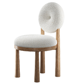 Chair with bouclé fabric Grand Cairo