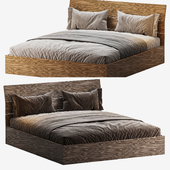 Modern Wood Panel Bed