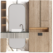Bathroom furniture 002 in a modern minimalist style