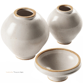 Pottery Barn - Glazed Handcrafted Terracotta Vases