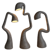 Contemporary Lamp "Rostocek Medium" by Pavel Vishnevsky White Organic Table Lamp