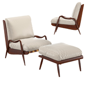 New Hope Chair and Ottoman