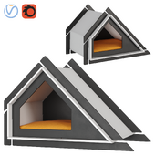 Wooden house for dogs and cats Sideway, bed for cats and dogs