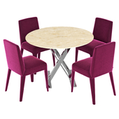 Maxalto Max dining table and chairs.