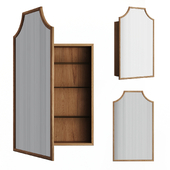 Simone Mirrored Metal Bathroom Wall Cabinet | Simone bathroom mirror cabinet
