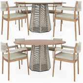 Sophie outdoor Table and Dine Out Chairs