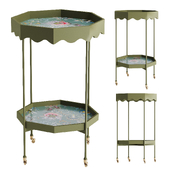 House of Hackney for Anthropologie Scalloped Bar Cart Trolley | Bar table on wheels House of Hackney
