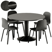 Midst Table and Visu Chair by Muuto