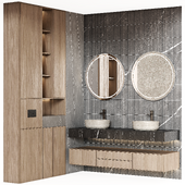 Bathroom furniture 005 in a modern minimalist style