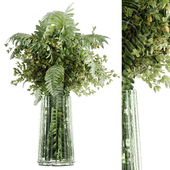 plant bouquet inserted into a glass 03