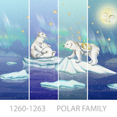 Wallpapers/Polar family/Designer wallpaper/Panel/Photo wallpaper/Fresco