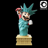 Mario Figure (Statue of Liberty)