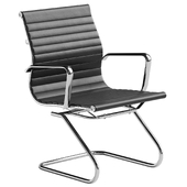 Charlie Visitor Office Chair Black PU