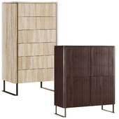 roche bobois rondo chests set 2