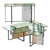 roche bobois trame cocktail table