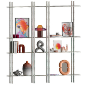 MOON Shelving System with vibrant Decor