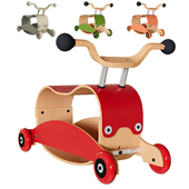 Mini Flip 2-in-1 Wooden Ride-On and Rocking Toy