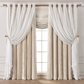 curtains with tulle overlay 14