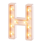 Настольная лампа  в виде буквы H Little Lights Small Letter Lamps