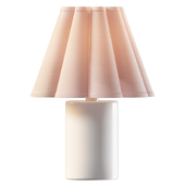 Настольная лампа  Ceramic Cylinder Fluted Lamp