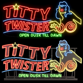 TittyTwister neon sign