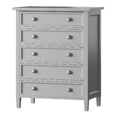 Harbor Grey 5-Drawer Chest