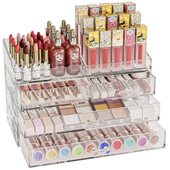 Set of cosmetics for make-up in a beauty salon or store