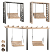 Swing set with canopy