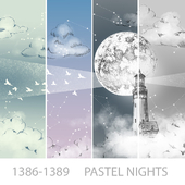 Wallpapers/Pastel nights/Designer wallpaper/Panel/Photo wallpaper/Fresco