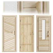 Doors for saunas and baths