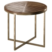 SIDE TABLE PINE AND METAL Caracole