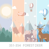 Wallpapers/Forest deer/Designer wallpaper/Panel/Photo wallpaper/Fresco