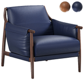 TIMES LOUNGE Leather armchair By Poltrona Frau