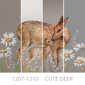 Wallpapers/Cute deer/Designer wallpaper/Panel/Photo wallpaper/Fresco