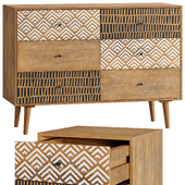 Tali Chest of Drawers + Bedside Table