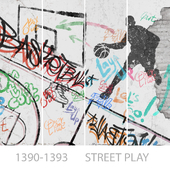 Wallpapers/Street play/Designer wallpaper/Panel/Photo wallpaper/Fresco