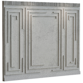 Decorative plaster with molding #011