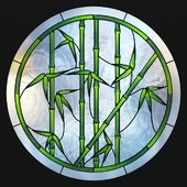 Stained glass "Bamboo"