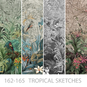 Wallpapers/Tropical sketches/Designer wallpaper/Panels/Photo wallpaper/Fresco